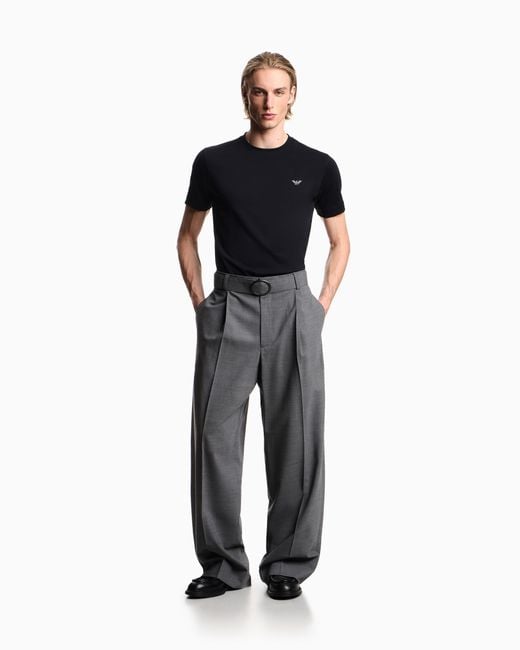 Emporio Armani Blue Slim-Fit T-Shirt for men