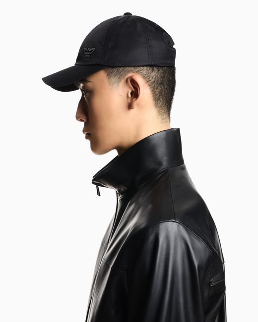 Emporio Armani Black Glove-Like Nappa Lambskin Blouson for men