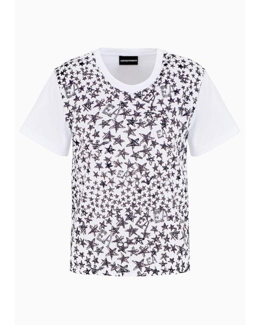 Emporio Armani White Regular Fit T-shirts