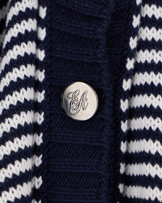 Emporio Armani Blue Signature Capsule Striped Cardigan