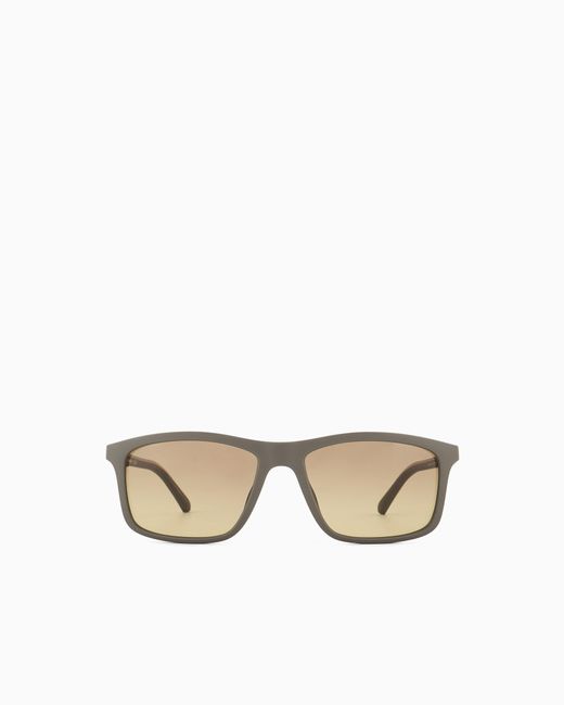 Emporio Armani Natural Pillow Sunglasses for men