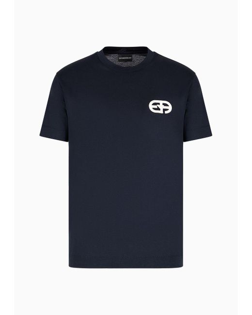 Emporio Armani Blue Regular Fit T-shirts for men