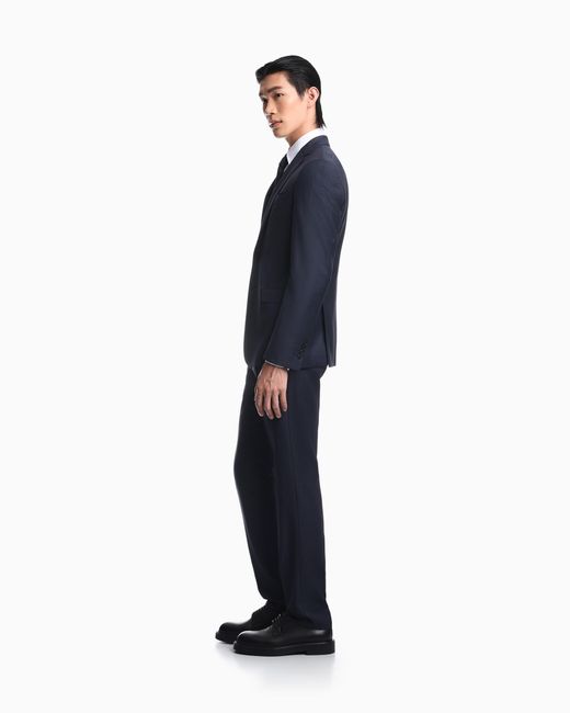 Emporio Armani Blue Lined Suit for men
