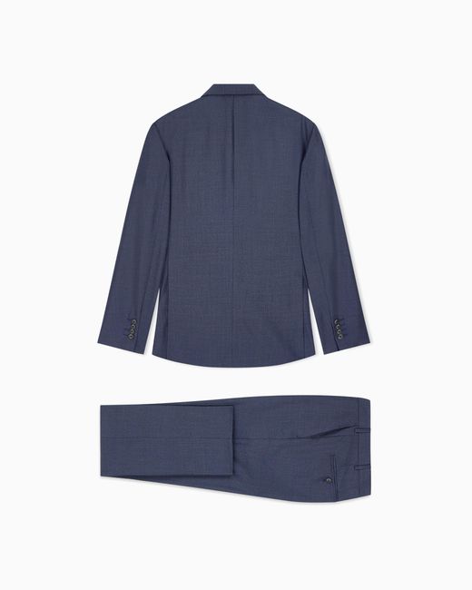 Emporio Armani Blue Lined Suit for men