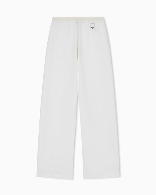 Emporio Armani White Travel Essentialss Double-Jersey Trousers