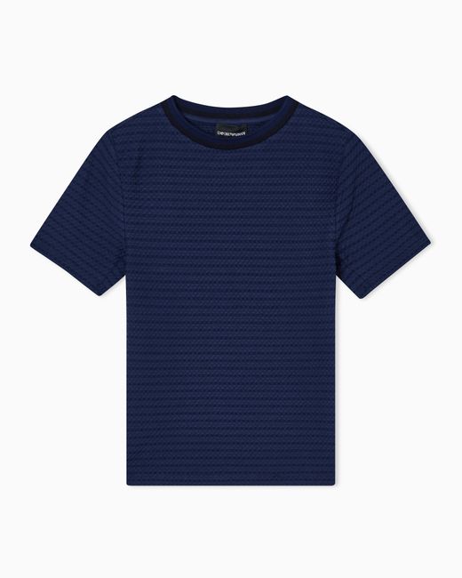 T-Shirt Slim Fit di Emporio Armani in Blue