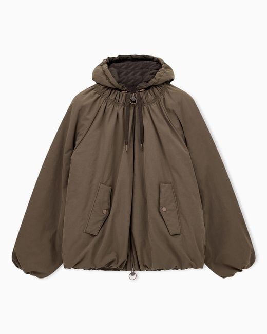 Emporio Armani Brown 3-In-1 Nylon Jacket Boteh Capsule