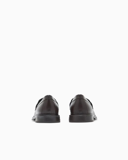 Emporio Armani White Slip-On Loafer for men