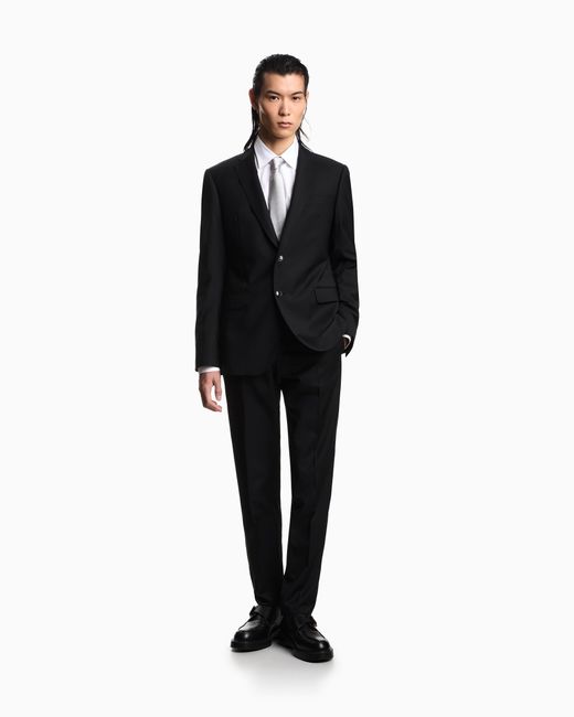 Emporio Armani Blue Single-Breasted Suit for men