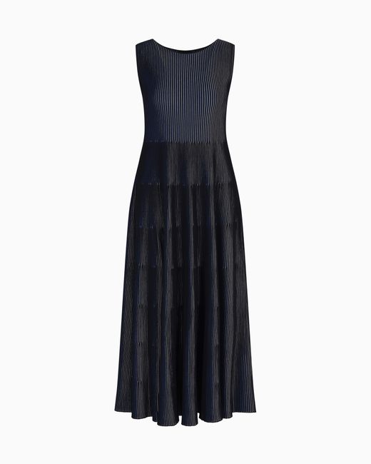 Emporio Armani Blue Sleeveless Dress