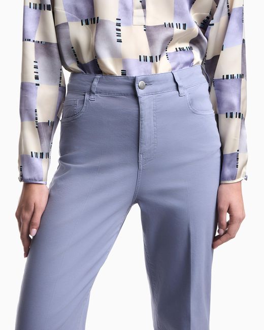 Emporio Armani Blue J3H Regular-Fit Trousers