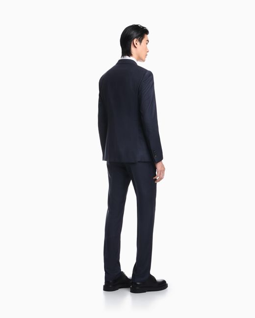 Emporio Armani Blue Lined Suit for men
