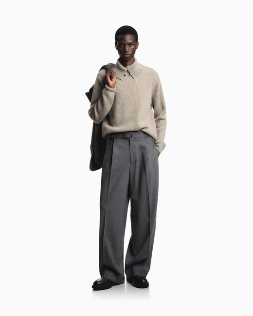 Emporio Armani White Turtleneck Jumper for men