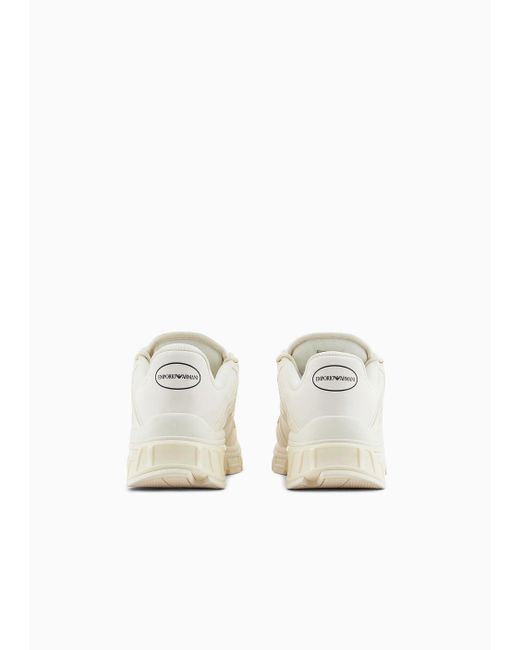 Sneakers Travel Essentials En Nylon Avec Détails En Caoutchouc Emporio Armani pour homme en coloris White