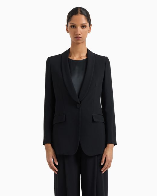 Blazer Monopetto di Emporio Armani in Black