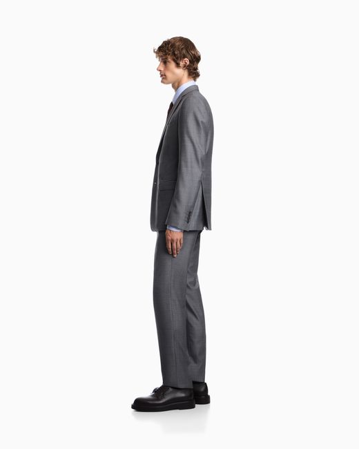Emporio Armani Gray Lined Suit for men