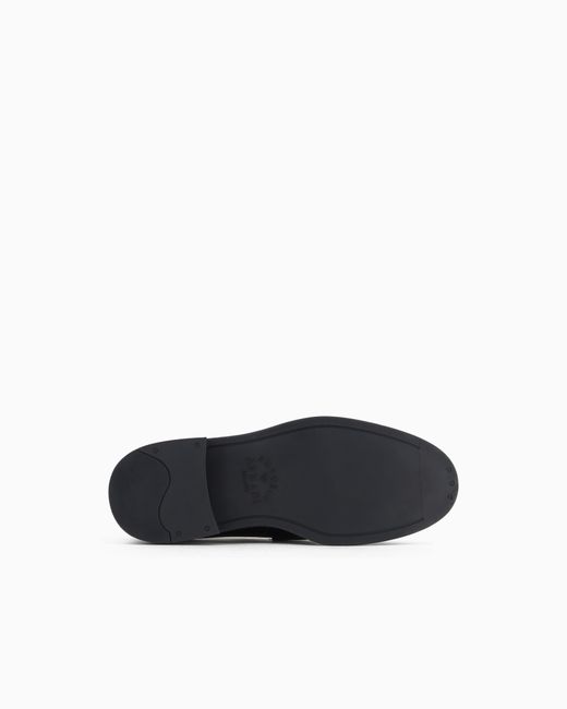 Emporio Armani White Slip-On Loafer for men