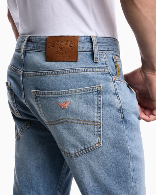 Emporio Armani Blue Armani Jeans J06 Slim Fit Denim Jeans for men