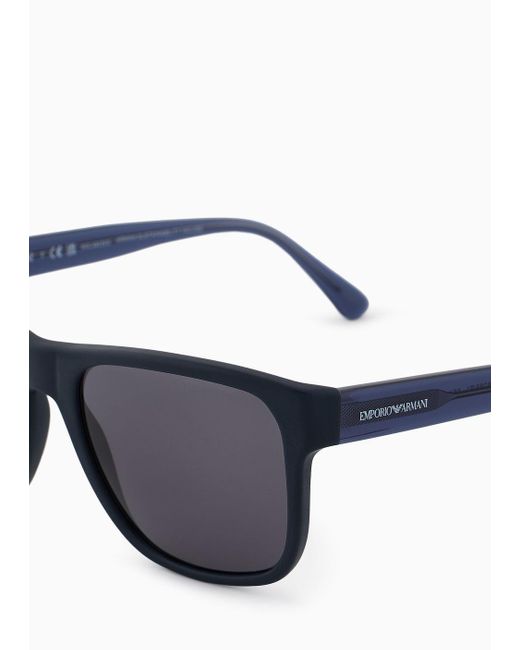 Emporio Armani Blue Pillow Sunglasses for men