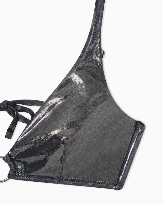 Emporio Armani Metallic Triangle-Bra Bikini