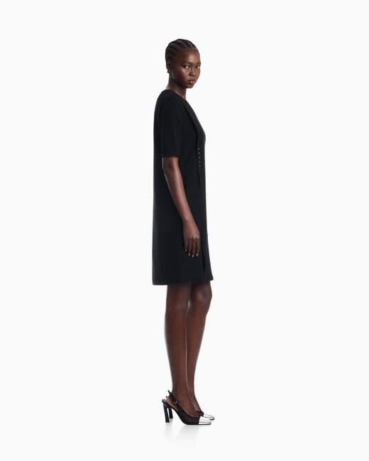 Emporio Armani Black Unlined Dress