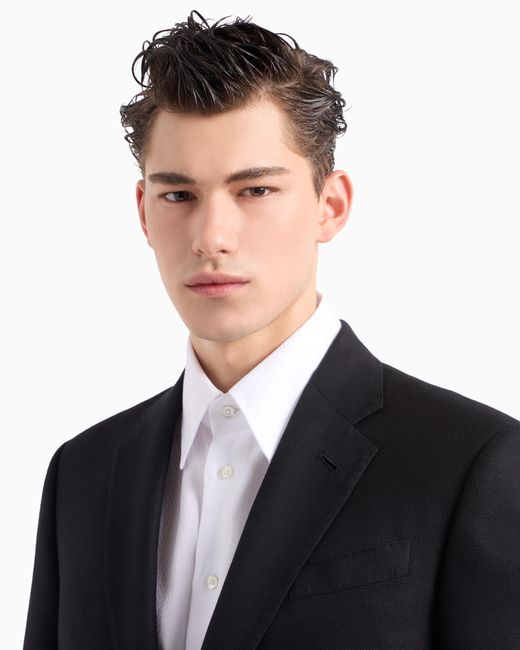 Emporio Armani Black Formal Jackets for men