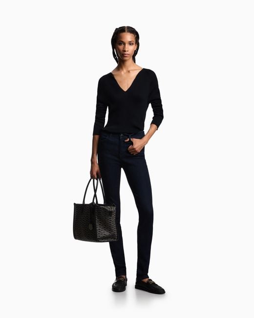 Emporio Armani Blue High Waisted Jeans