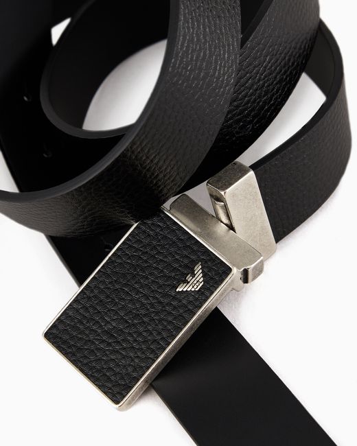 Emporio Armani White Gift Box With Reversible Belt for men