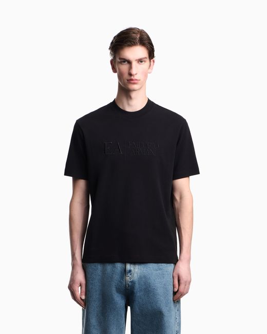 Emporio Armani Black Jersey T-Shirt for men