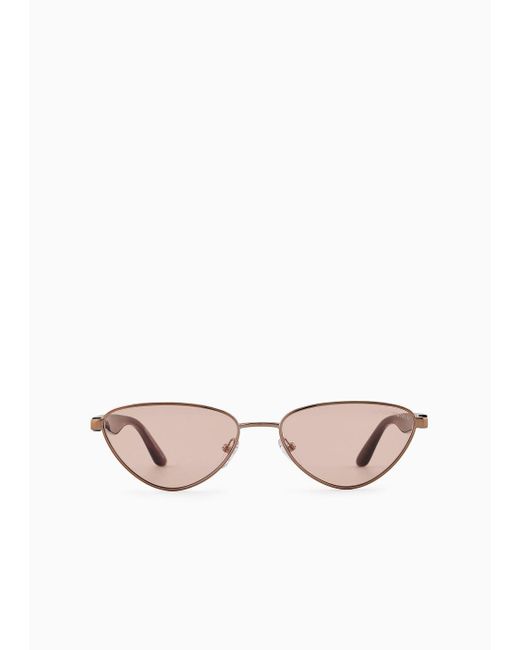 Emporio Armani Pink Irregular-shaped Sunglasses