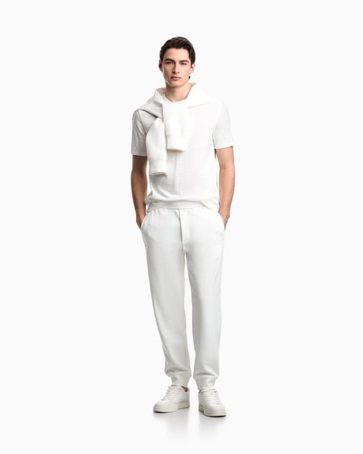 Emporio Armani White Jersey T-Shirt for men