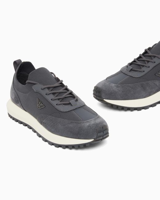 Emporio Armani White Low-Top Sneakers for men