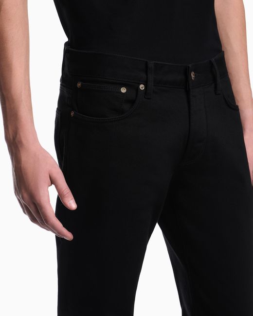 Emporio Armani Blue Slim-Fit Five-Pocket Jeans for men