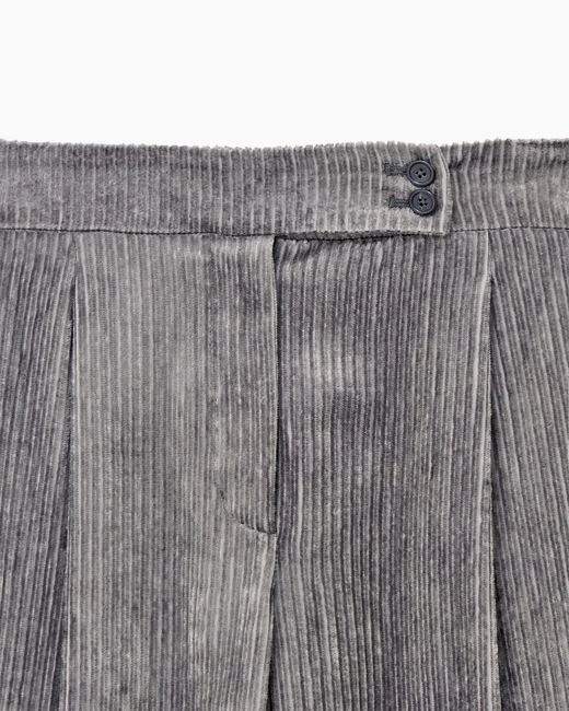 Emporio Armani Gray Pleated Pants