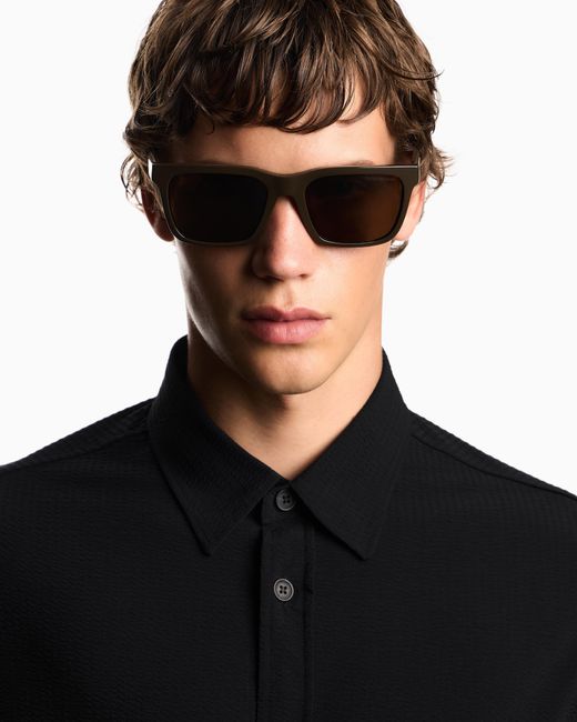 Emporio Armani Multicolor Square Sunglasses for men