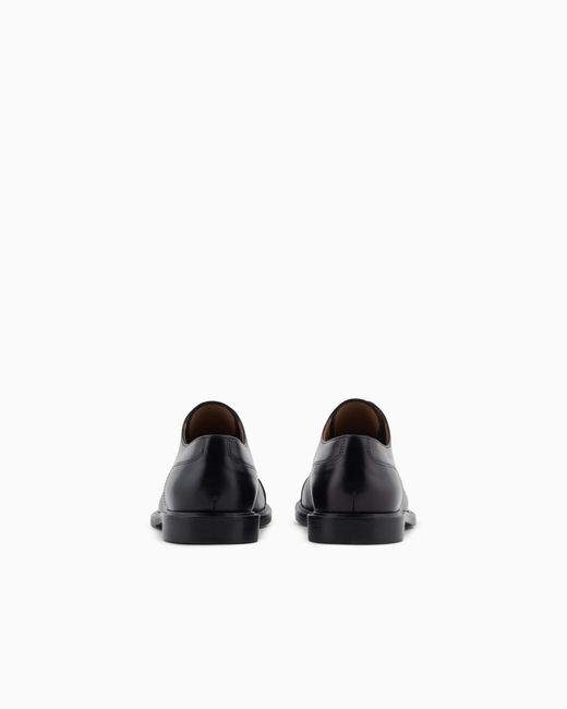 Emporio Armani White Icon Leather Brogues