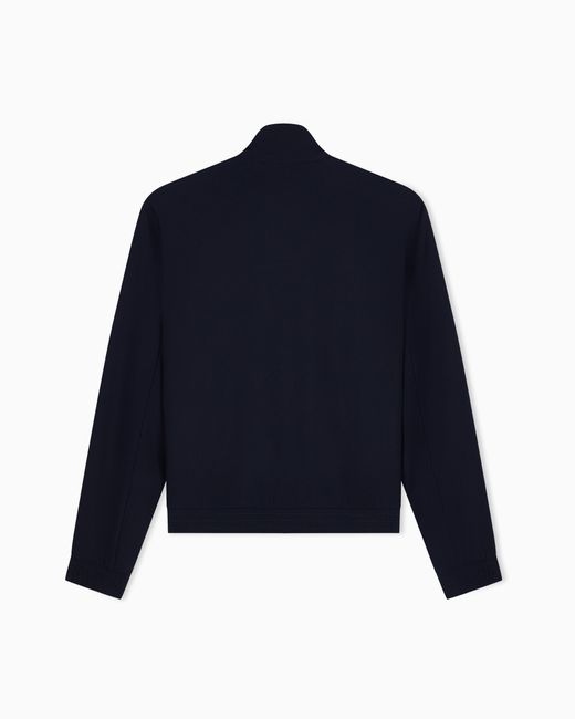 Emporio Armani Blue Full-Zip Blouson for men