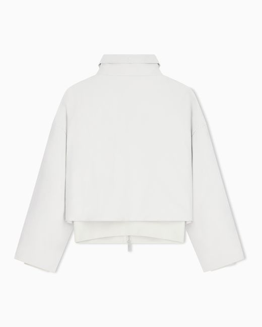 Emporio Armani White Blouson Jacket