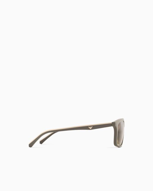 Emporio Armani Natural Pillow Sunglasses for men
