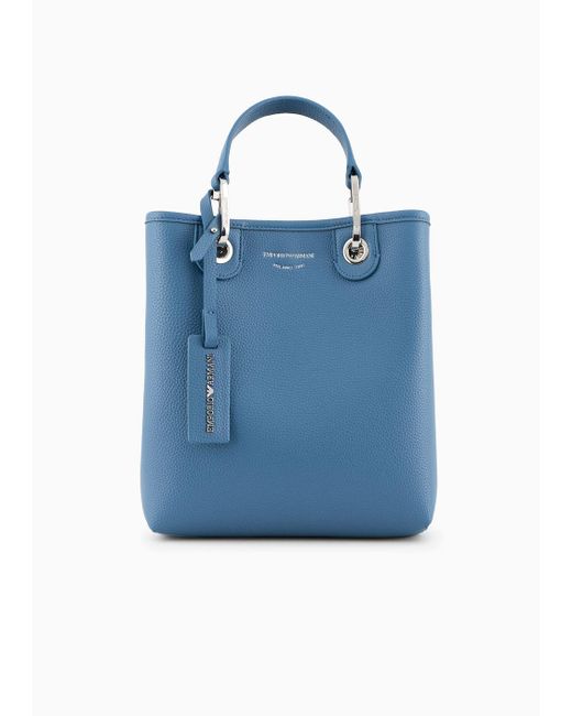 Emporio Armani Blue Logo Shopping Bag
