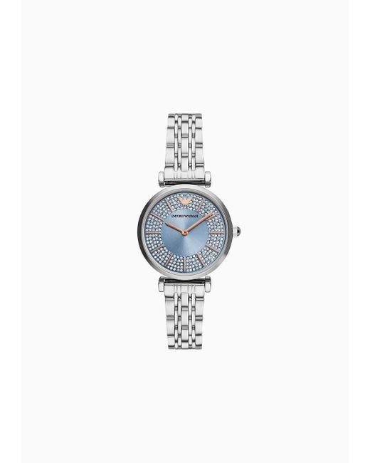 Emporio Armani Blue Two-hand Stainless Steel Watch