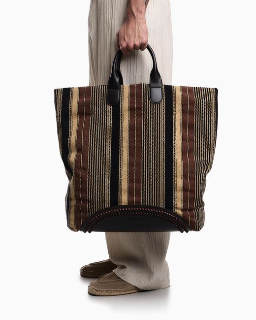 Emporio Armani Black Shopper Bag for men