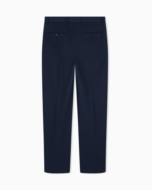 Emporio Armani Blue Trousers for men