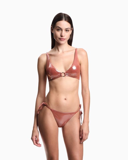 Emporio Armani Pink Triangle-Bra Bikini