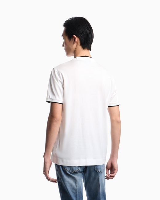 Emporio Armani White Slim-Fit T-Shirt for men