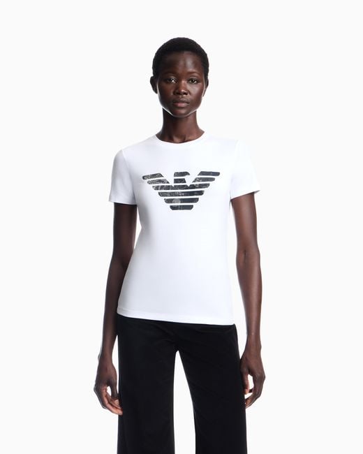 Emporio Armani White T-Shirt Regular Fit