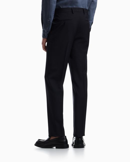 Emporio Armani Blue Trousers for men
