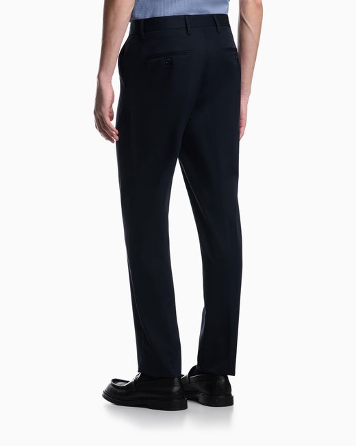 Emporio Armani Blue Trousers for men
