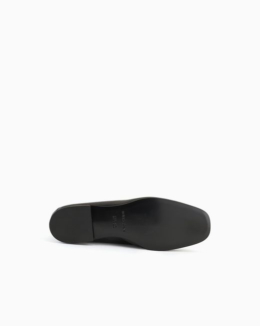 Emporio Armani White Simple Loafer