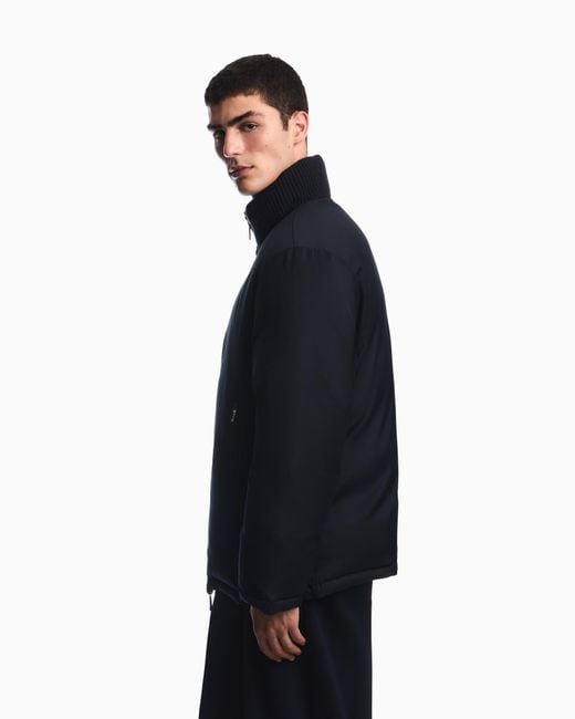 Emporio Armani Blue Down Jacket for men